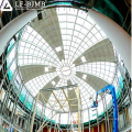 Marco espacial prefabricado de acero Templado de vidrio laminado de acero Edificio de tragaluces para el centro comercial